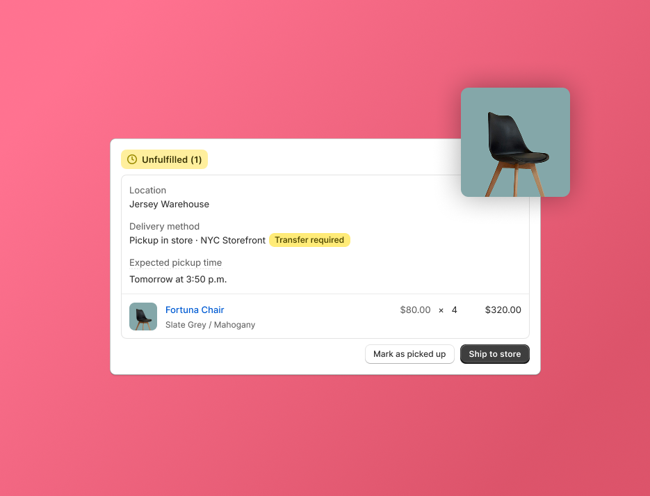 Pickup in Store Extensibility